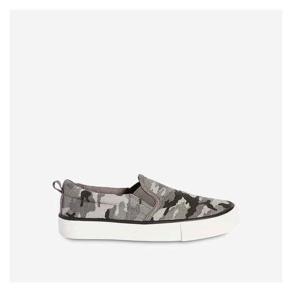 Kid Boys' Slip-On Sneakers - Charcoal Mix